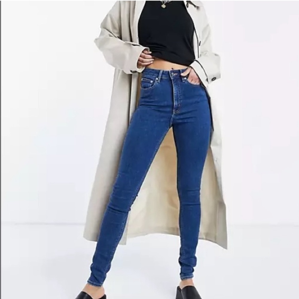 NWT ASOS Design high rise Ridley skinny jean 36/38